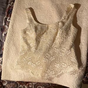 🦋 5 for $25 🦋 Bari Jay corset lace up formal wide strap blouse